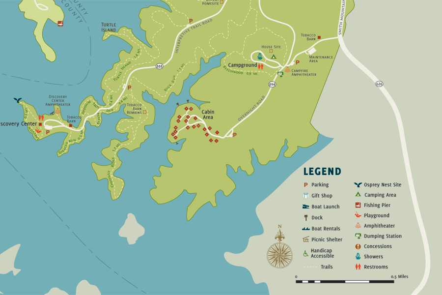 Map Of Smith Mountain Lake
