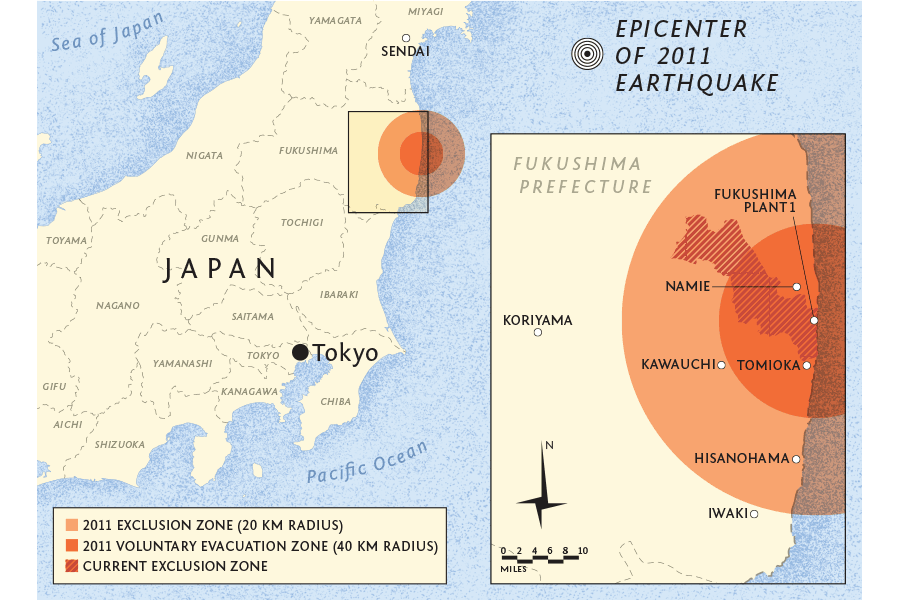 Fukushima Map – Maps, Signage & Graphic Design